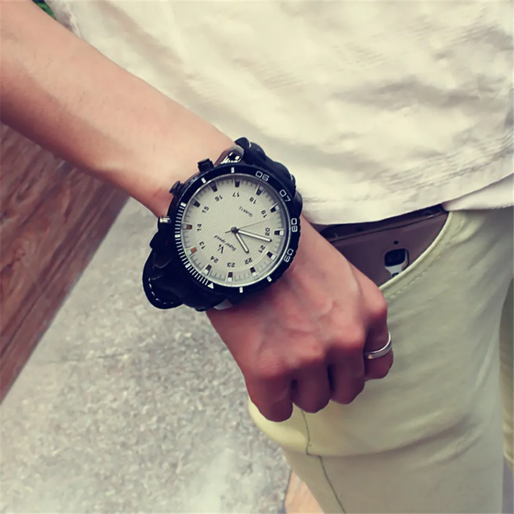 Модные наручные часы для пары, спортивные кварцевые часы, спортивные водонепроницаемые часы для улицы, часы с большим циферблатом для женщин и мужчин, Relogio Masculino