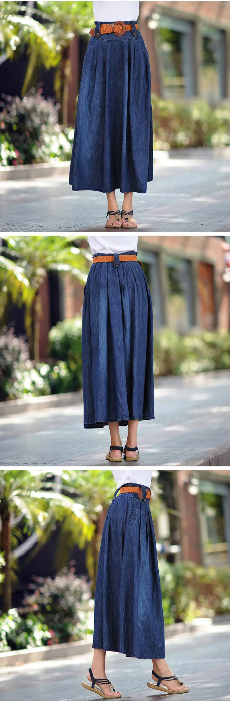 US $20.01 31% OFF|Voobuyla summer Street Style damskie spódniczki dżinsowe wysokiej talii długa jeansowa spódniczka moda damska plisowane spódniczki US $20.01 31% OFF|Voobuyla summer Street Style damskie spódniczki dżinsowe wysokiej talii długa jeansowa spódniczka moda damska plisowane spódniczki