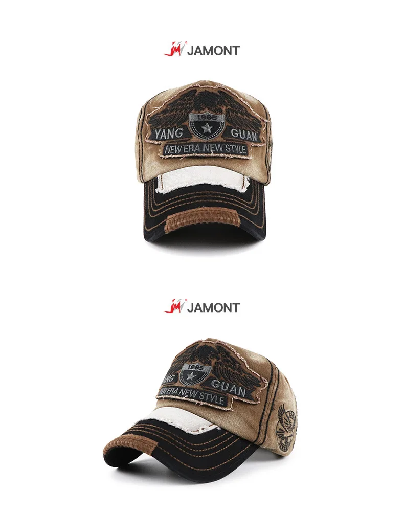 [JAMONT] новая бейсболка с заплатками, бейсболка s для мужчин и женщин, козырьки, состаренная шляпа для папы, брендовая Кепка Gorras с 1985 года