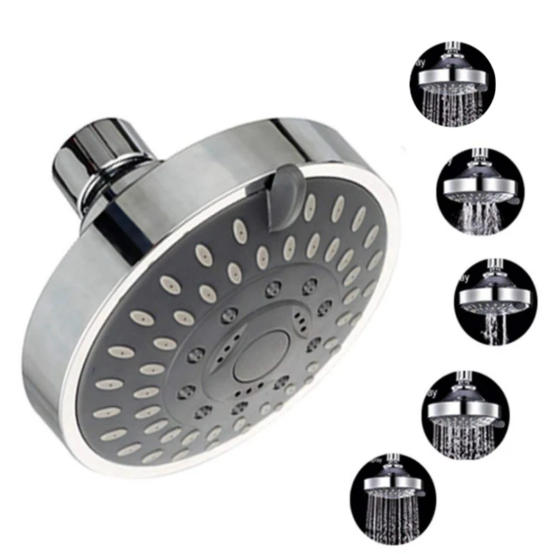 

4 inch Small Top Spray Shower Head Showerhouse Hotel Shower Head American Concealed Five-speed Round Water Saving Shower Head