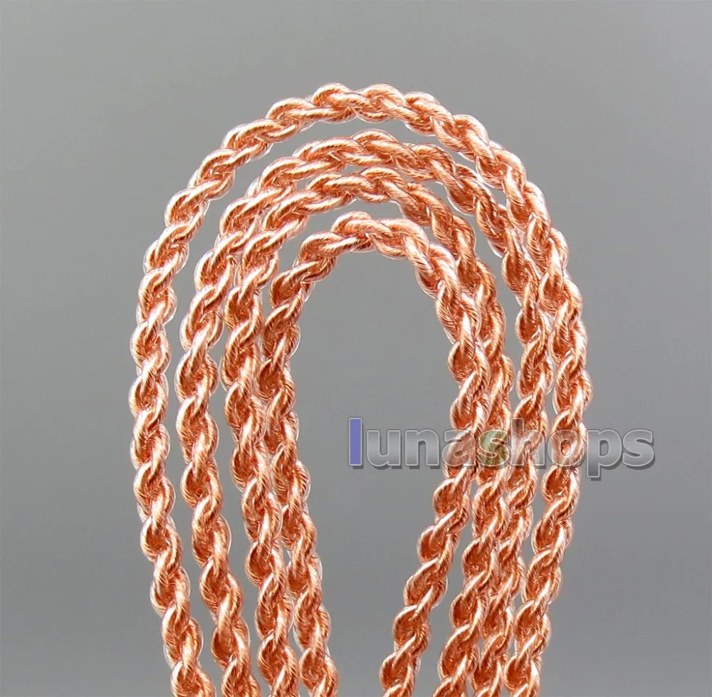 LN006200 3 5mm OCC Copper Weave Cloth Headphone Earphone Cable For QC2 QC15 QC35 Headset