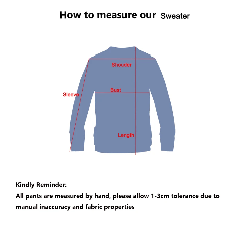 size measure of sweater