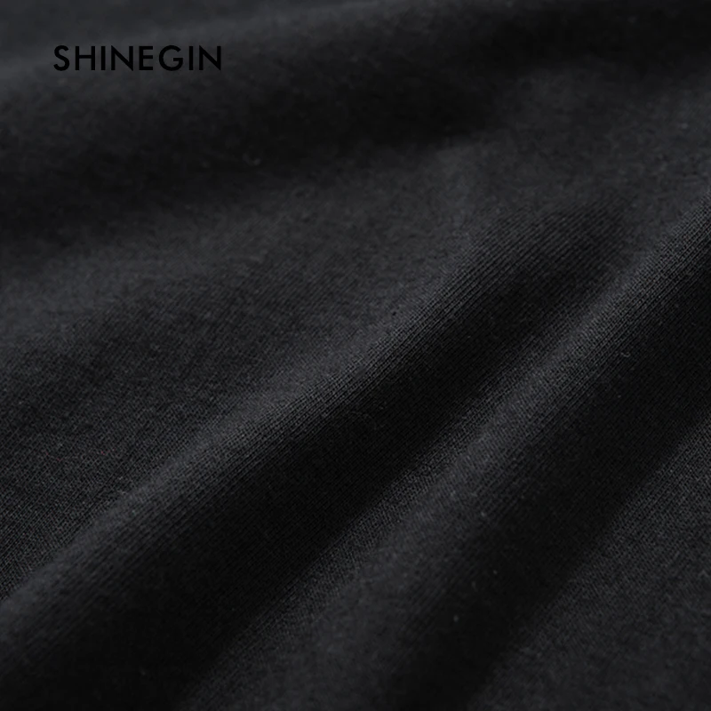 SHINEGIN Men's set funny t shirts harajuku printed t shirt men 2019 ribbons casual cargo pants homme Elastic Trousers 119S/061W