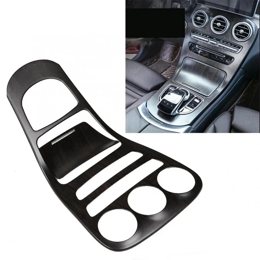 

2pc/set Console Gear Shift Panel Cover Trim Fit for Mercedes-Benz C-Class W205 Oak Wood Color araba aksesuar