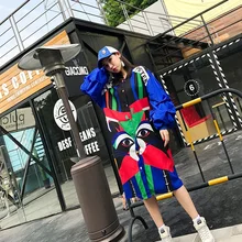 2019 Z Top Brand Thailand Tide Spring Autumn New Color Animal Print Loose Lantern Sleeves Long Coat Wild Women Jacket