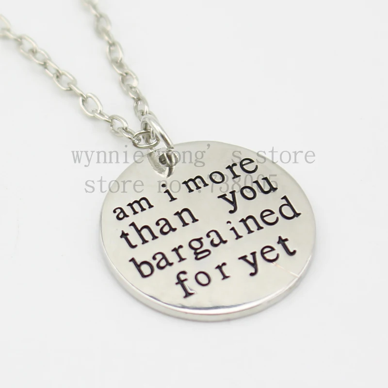Коллекция 2015 года ожерелье с подвеской из серебра я больше чем вы | Украшения и