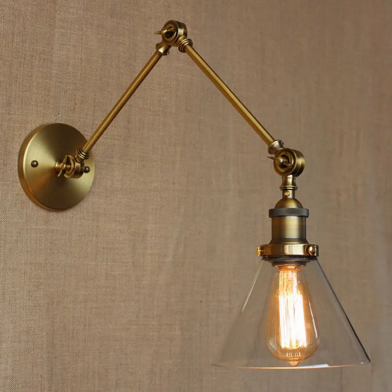نمط العتيقة الصدأ الحديد الصناعي زجاج الجدار مصباح/سوينغ الذراع جدار الإضاءة ل ورشة/ينطبق الحمام الغرور 2 الذراع اعصار نمط العتيقة الصدأ الحديد الصناعي زجاج الجدار مصباح/سوينغ الذراع جدار الإضاءة ل ورشة/ينطبق الحمام الغرور 2 الذراع اعصار