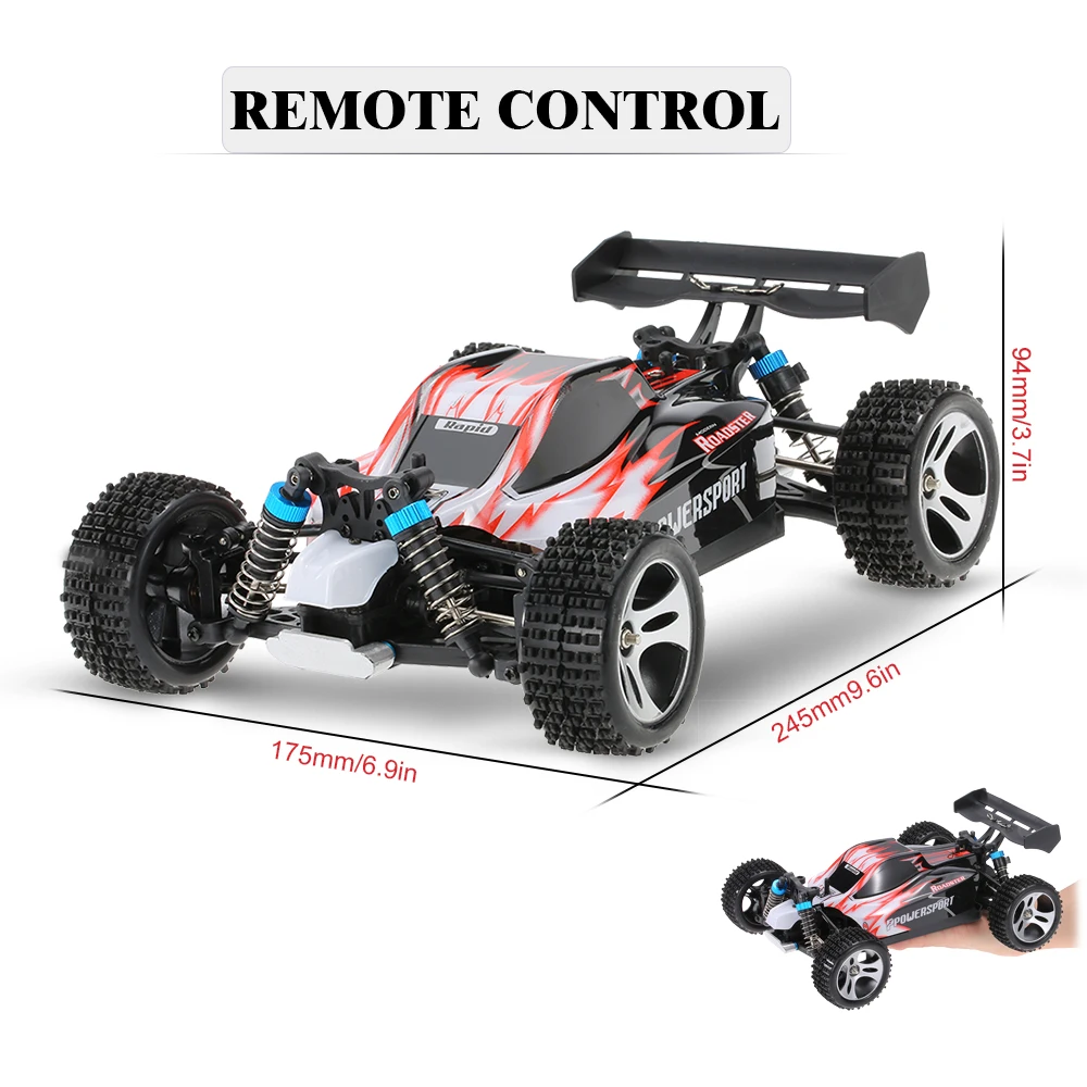 Wltoys A959 Модернизированный Радиоуправляемый автомобиль 1/18 4WD 2 4G RTR Внедорожник