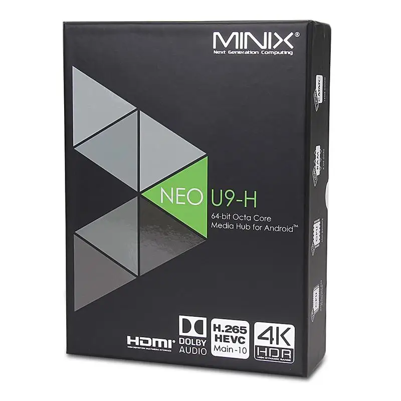 MINIX NEO U9-H Смарт ТВ приставка Android 7,1 2 Гб 16 Гб MINIX NEO U9 S912-H медиаплеер Восьмиядерный 4K 2,4 GWiFi BT4.1 мини NEO U9 ТВ приставка