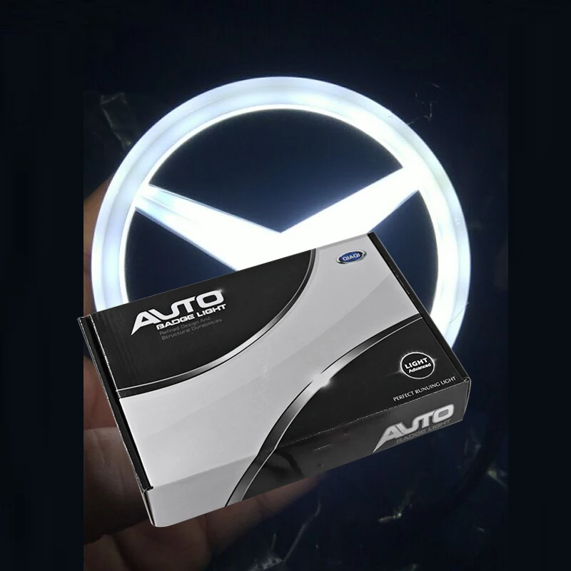 

Shenlao Car Styling 4D Cold Light LED Emblem Logo Light for Mercedes Benz w212 w203 w221 s350 s300l Rear Badge Emblem Light