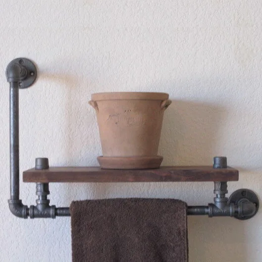 Amerikaanse industriële loft stijl smeedijzeren wandplank badkamer ... Amerikaanse industriële loft stijl smeedijzeren wandplank badkamer ...