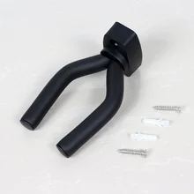 Durable Guitar Hook Support Guitarra Stand Wall Mount Guitar Hanger Hook for Guitars Bass Ukulele String Instrument Accessories wall mount string rotating guitar hanger black