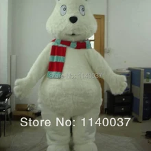 Талисман белый полярный медведь костюм талисмана индивидуальный костюм косплей мультфильм персонаж карнавальный костюм маскарадный костюм вечерние