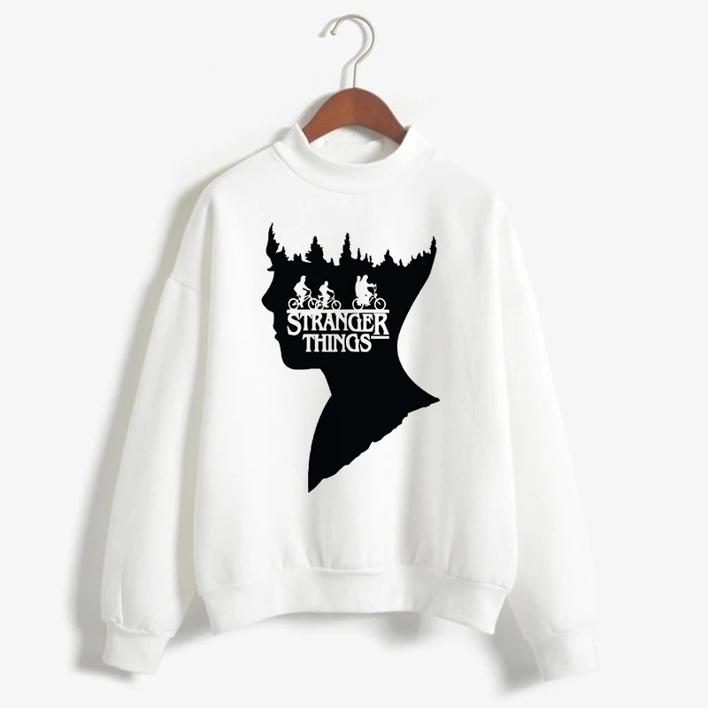 Harajuku kpop stranger things Sweatshirts Letter Print Couple Hoodies Women Spring Loose Long sleeve Hip Hop poleron mujer