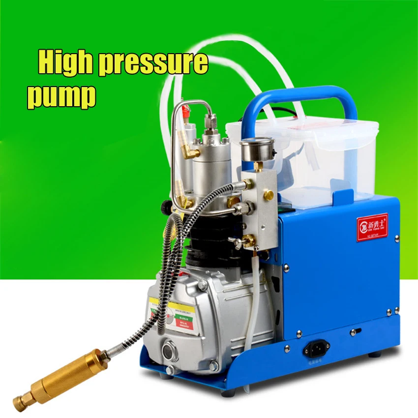 High pressure 30 MPA pump water cooling Air Electric Inflator mini CFP On Air Compressor 220 V with alarm and filter 1.8KW