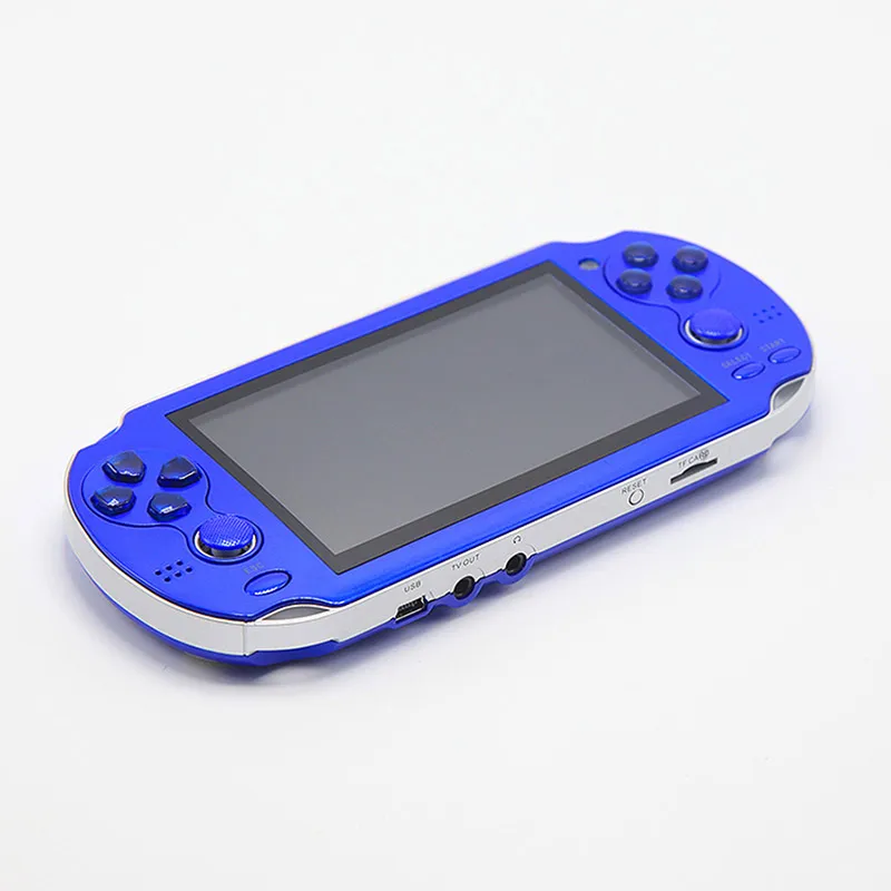 Cheap 4.3 inch PSP handheld game console dual rocker built in hundred games support photo can play mp4mp5 e book game download