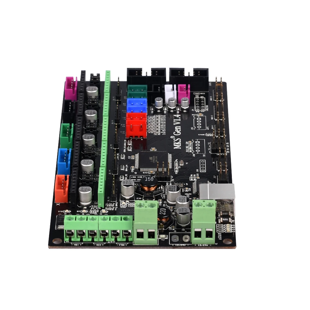 MKS Gen V1.4 плата управления Комплект RepRap mks gen l+ 5 шт. TMC2130/TMC2208/Drv8825/A4988 драйверы+ 12864LCD для 3d принтера запчасти