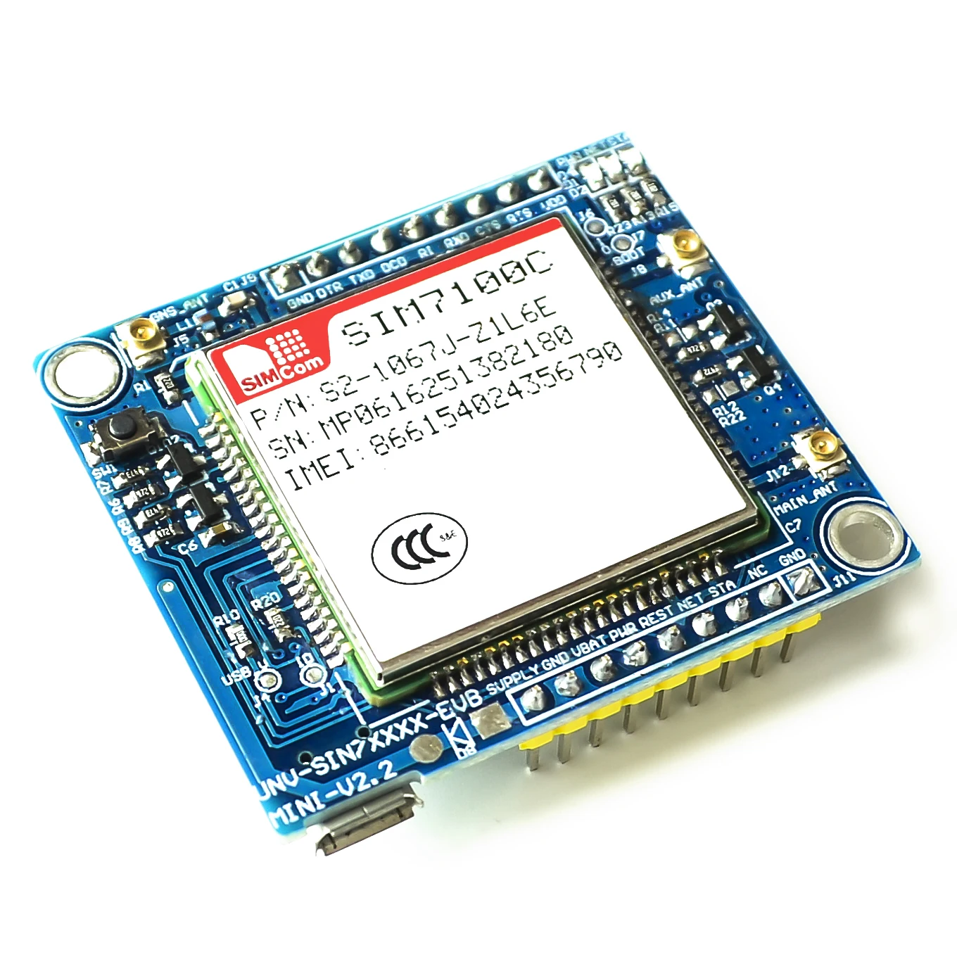 ЕС сети SIM7100E SIM7100C SIM7100 4G модуль макетная плата+ антенна для Arduino Raspberry Pi Android Linux, windows