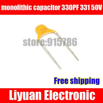 

Free shipping MLCC / monolithic capacitor 330PF 331 50V multi-layer ceramic capacitor / pitch 5.08MM / Accuracy 10%