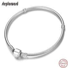 Популярный классический браслет хорошего качества из 925 пробы серебра женская цепочка в виде змеи браслет и роскошные ювелирные изделия браслеты