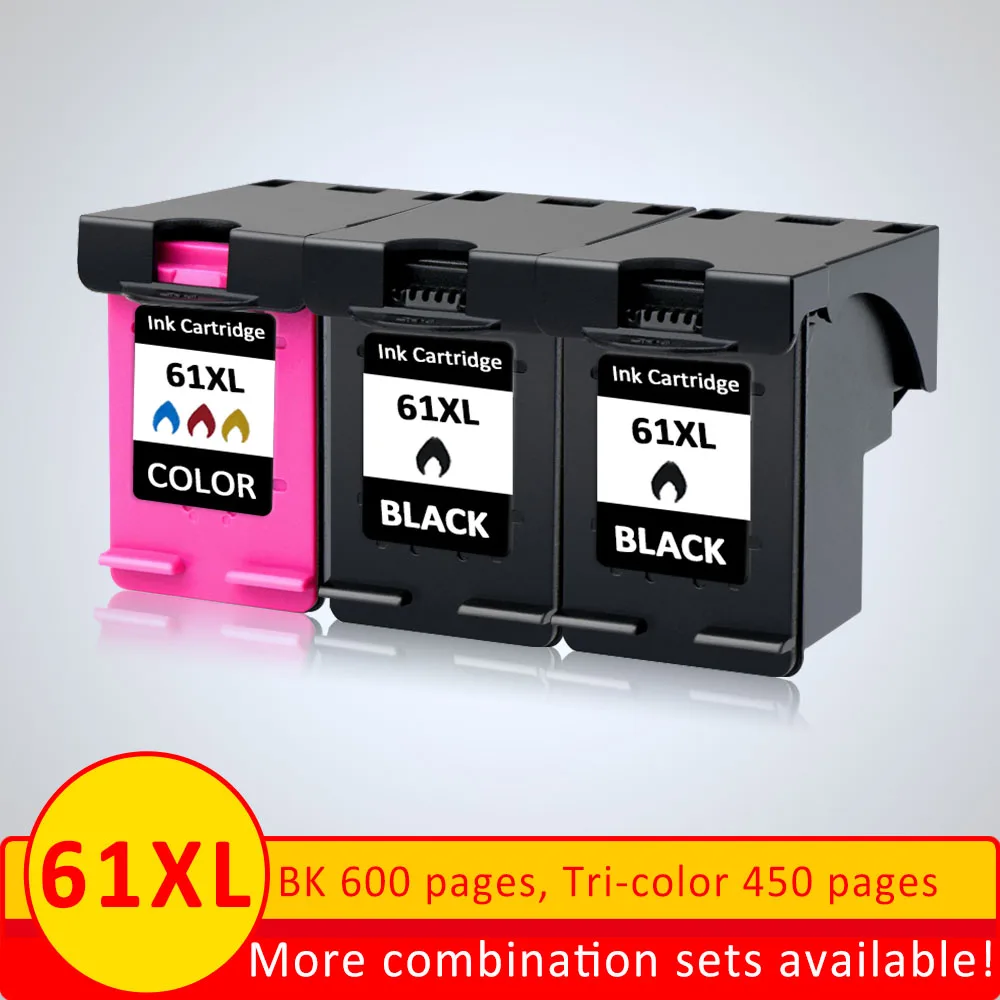 XiangYu Refilled Ink Cartridge replacement 61XL for HP 61 XL for HP Deskjet 2000 2050 2512 3000