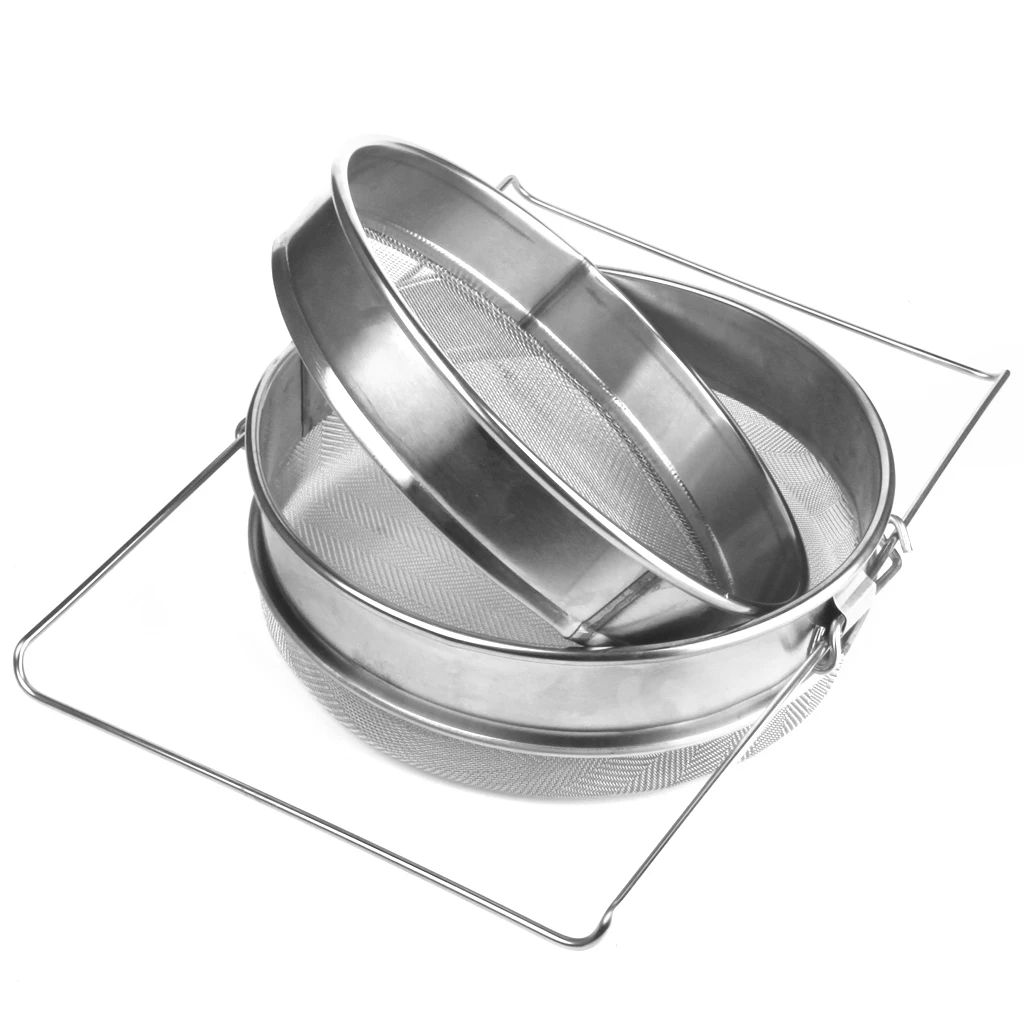 Beekeeping Double Honey Strainer Filter Set Apiary Equipment Multifunctional Tool