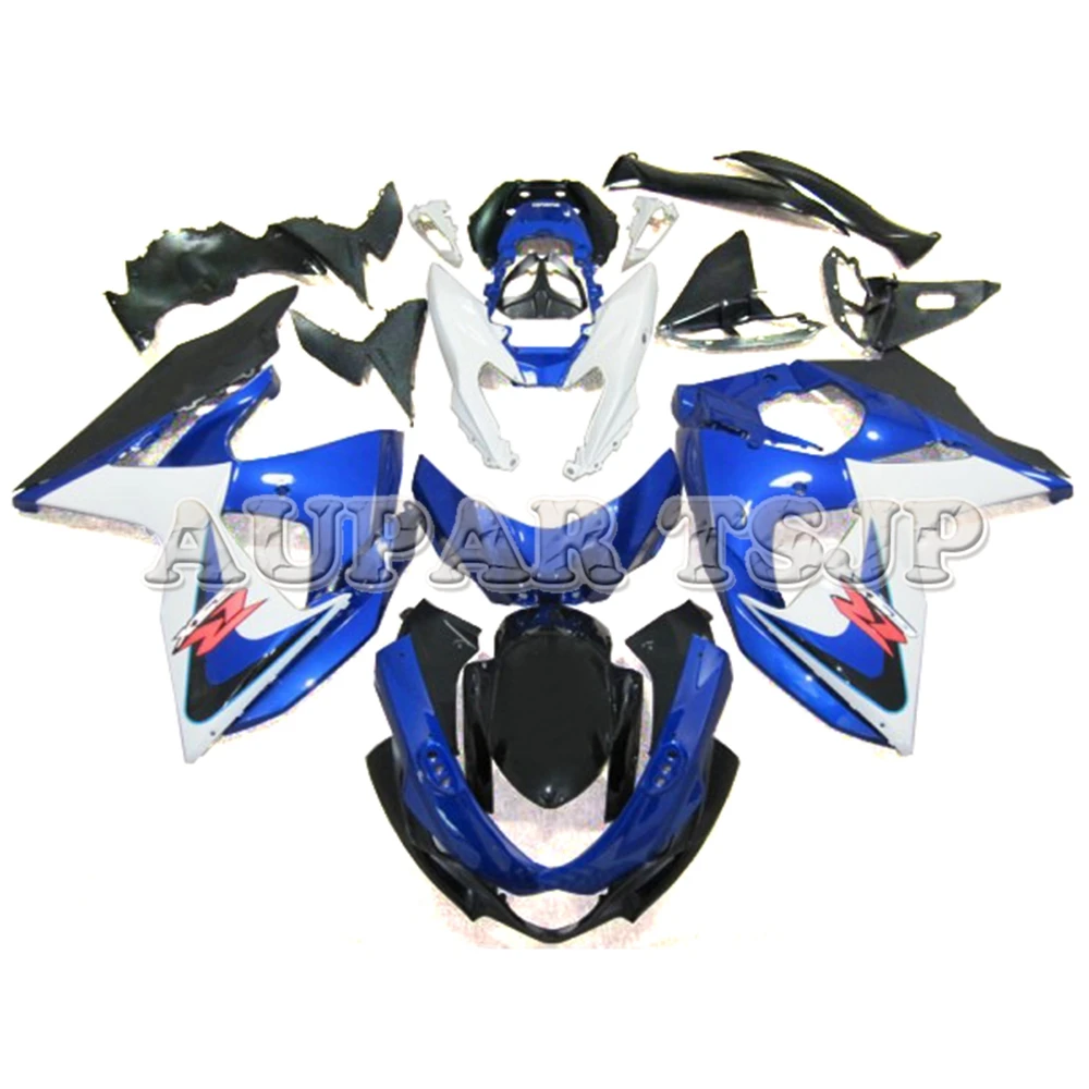 Стандартный сине-белые Sportbike тела комплект чехлов для Suzuki GSXR1000 K9 2009 2010 2011 2012 13 14 15 ABS впрыск набор