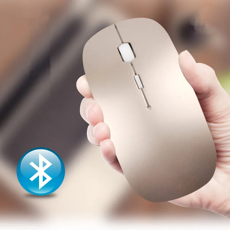 Перезаряжаемая Bluetooth 3,0 Беспроводная мышь мини тонкая мышь для Android планшета Macbook ноутбука