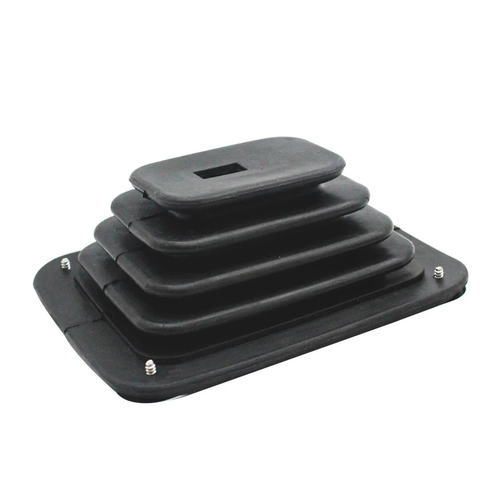 Car Shift Dust Cover Rubber Shifter Boot With Chrome Plate 5 5/8 X 6 3/