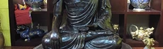 Тибет медный бронзовый цвет окрашенный Amitayus бодисатва Гуаньинь Kwan-Yin статуя