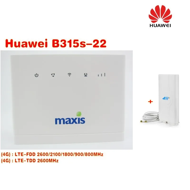 Абсолютно герметичный разблокированный huawei B315s-22 4G CPE FDD/TDD-LTE маршрутизатор+ 4G lte MIMO SMA антенна 49dBi
