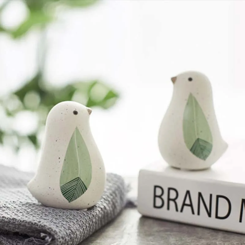 

Lovely Modern Small And Fresh Ceramic Animals, Birds, Children's Bedrooms, Computer Desktop Decorations And Ornaments