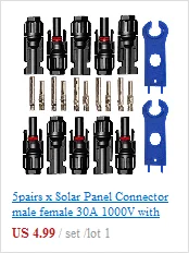 Панели солнечные кабельный разъем 6/4/2.5mm2 SH50 штекер 50A 600V Удлинительный кабель удлинитель UPS RV отдыха автомобиля Батарея быстро