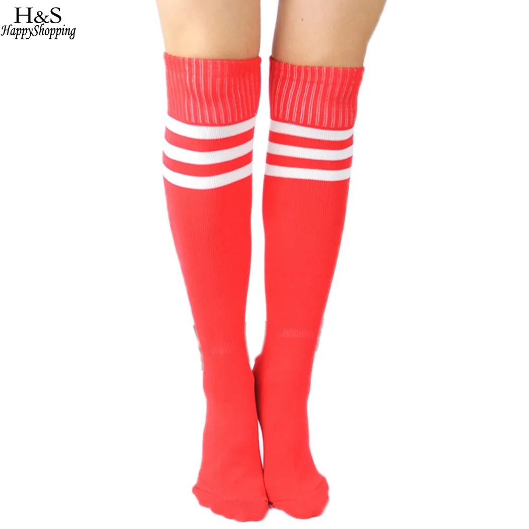 Unisex Kids Sport Football Stockings Over Knee Stripe Sock Baseball Hockey Socks