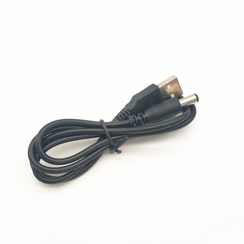 Высокое качество 70 см USB порт 5 5x2 1 мм В DC бочонок Jack разъем питания кабель черный