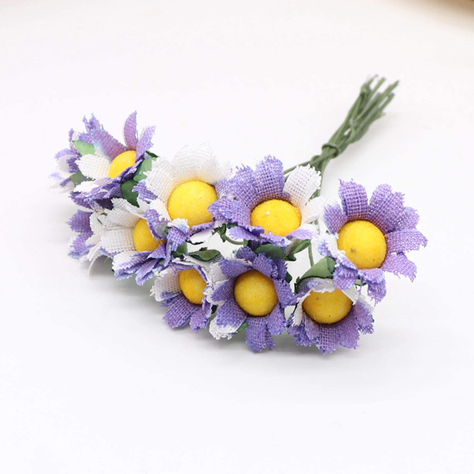 10Pcs Mini Daisy Artificial Flowers Bouquet Scrapbooking Flower DIY UULK