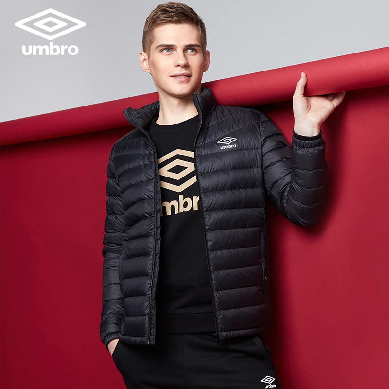 Umbro, новинка, зимний, мужской, гагачий пух, для отдыха, теплый, комфортный, короткий пуховик, спортивные пальто, спортивная одежда, UO174AP2003