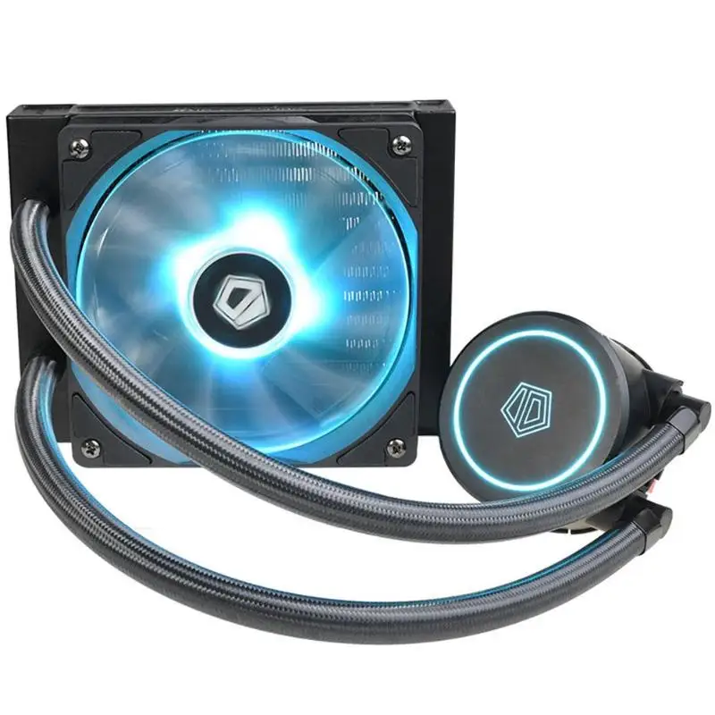 CPU Fan Water Cooler IDCOOLING AURAFLOW X 120 Liquid Cooler for Intel/AMD w/ RGB Large Air Pressure Design Safer and More Silent