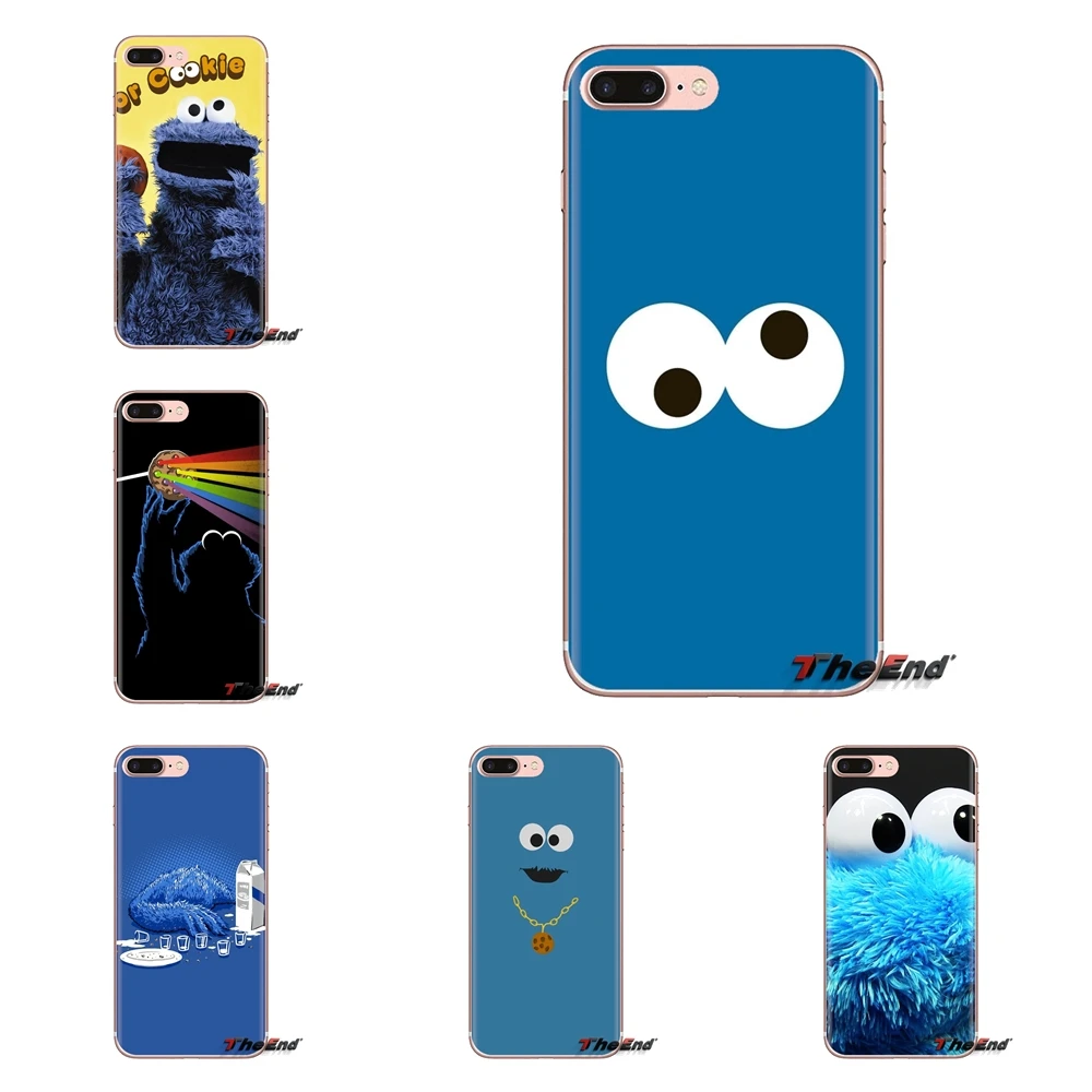 

For Huawei G7 G8 P7 P8 P9 P10 P20 P30 Lite Mini Pro P Smart Plus 2017 2018 2019 Transparent Soft Cases Covers Cookie Monster