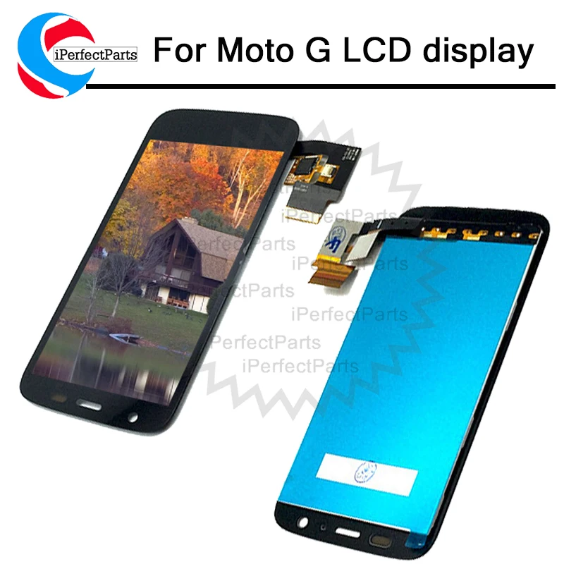 Черный для Motorola MOTO G XT1032 XT1033 ЖК-дисплей кодирующий преобразователь сенсорного