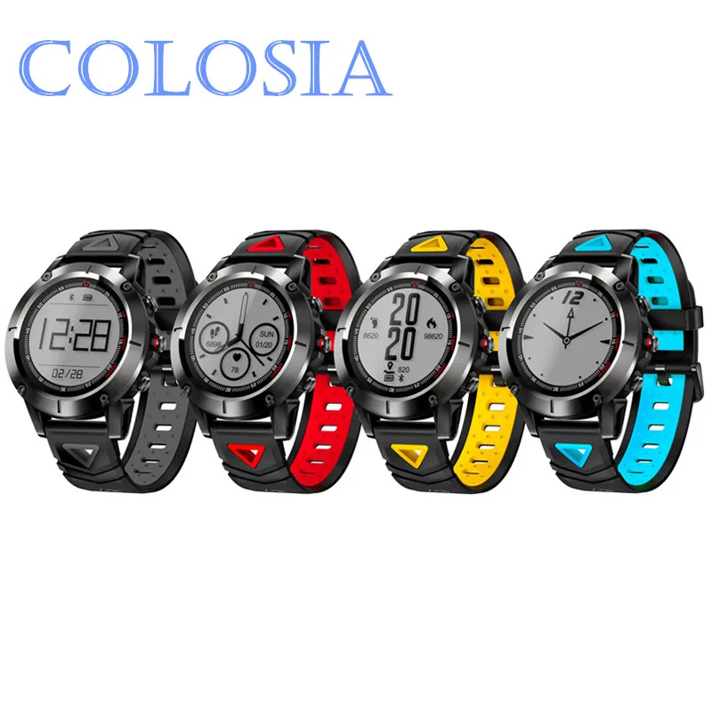 Colosia gps Смарт часы Для мужчин IP68 Водонепроницаемый монитор сердечного ритма Bluetooth