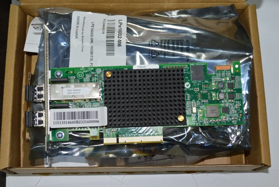 

RaidStorage ThinkServer LPe16002B LPe16002-M6 Dual Port 16Gb Fiber Channel HBA by Emulex HBA FC Controller Card