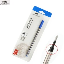 Высокое качество 5 шт. синий/черный прямой Заправка для Jinhao ролика Шариковая ручка канцелярских 0.7 перо шар аксессуары A6