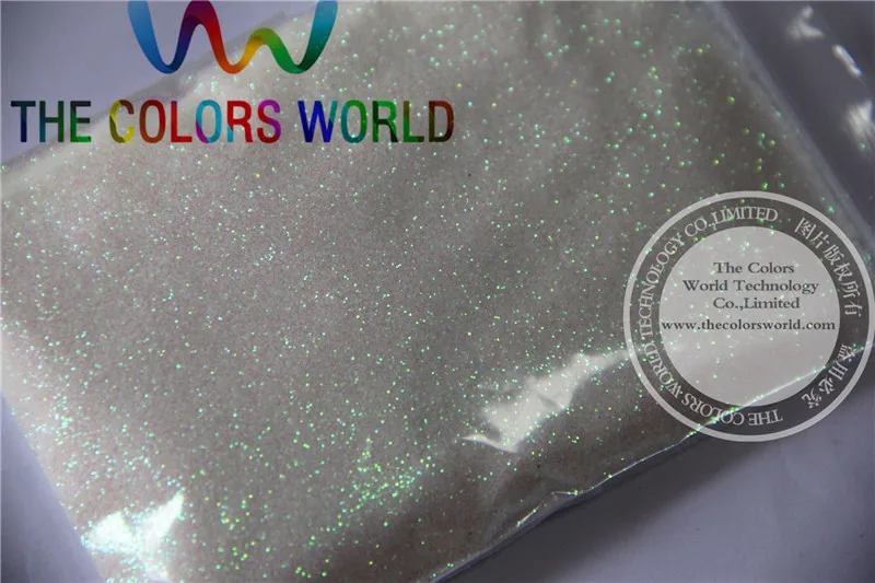 

TCR03 0.2 mm Iridescent white with pink light Color Glitter Powder for nail,tatto art decoration DIY powder