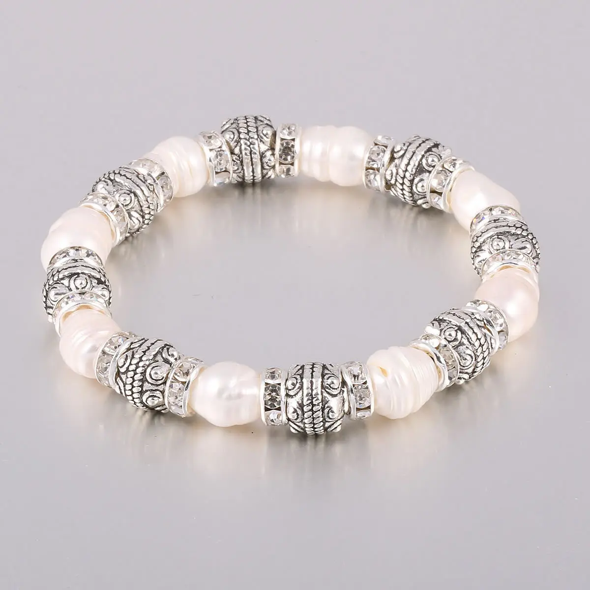 

Foreign Trade Cross-border Natural Pearl Bracelet Europe and America Creative Retro Bracelet Turquois Bracelet