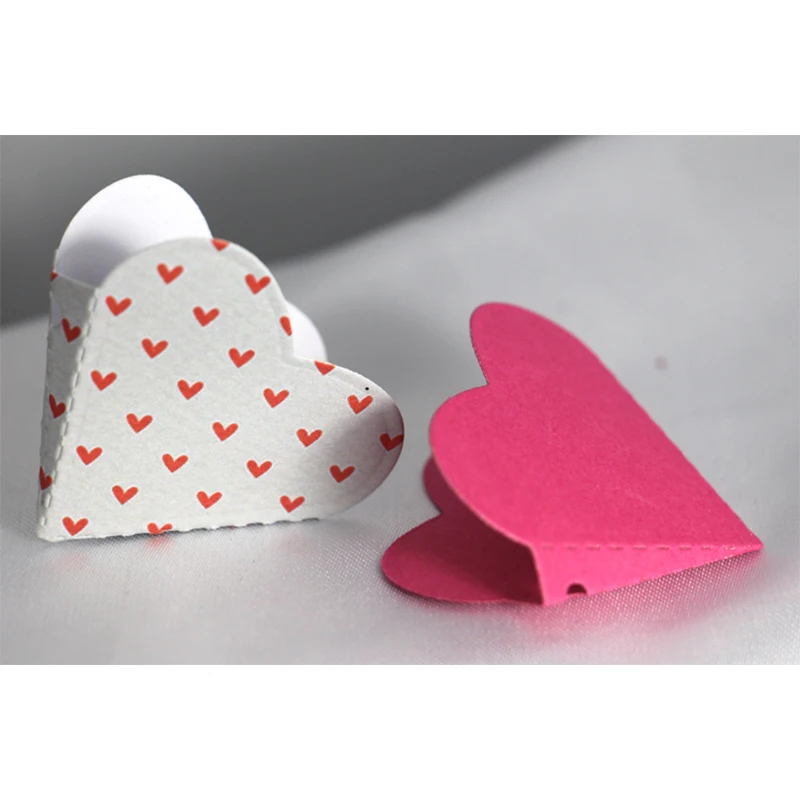 

3D Pop Up Heart Metal Cutting Dies for DIY Scrapbooking Valentine's Day Cards Making Decorative Crafts Supplies 2019 New Design