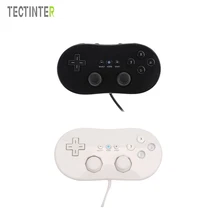 For Wii Mini Classic Controller Pro Black White Gamepad For Wii Remote Accessories Video Games Joystick