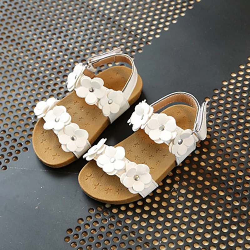 Children Girls Sandals Summer Shoes With Flower Fashion Girls Glowing ...