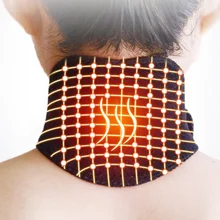 Магнитная терапия Термальность Self-грелка для шеи Pad ремень шеи Поддержка защитное Фиксирующее приспособление защита шеи из турмалина гвардии самонагревающийся браслет Поддержка