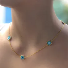Go2boho miyuki colares turco mau olho gargantilha insta moda colar corrente de ouro 2019 novo feminino jóias kolye artesanal presente